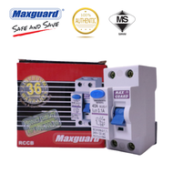 Maxguard 40A / 63A 2Pole 100mA / 30mA ELCB RCCB with SIRIM Approve