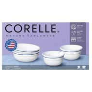 CORELLE Double RIng Rice Bowl and Soup Cereal Bowl 4PCS Set