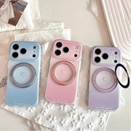 Blue Pink Purple Gradient Love Skin-Feel Rotating Bracket Suitable for iPhone 17 16 15 14 Pro Max i1