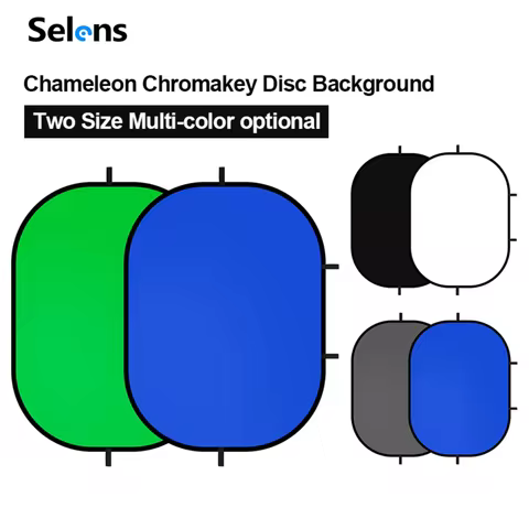 Photography Background Panel Portable Chromakey Green Blue Screen with Carry Bag Chromakey Backdrop 