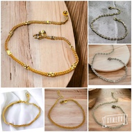 Anklet Wanita gold piner anklet milano anklet