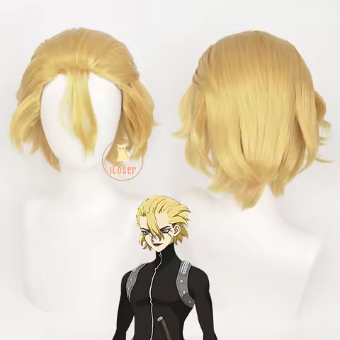Anime Dr. Stone Science Future Stanley Snyder Cosplay Wig Blonde Short Hair Dr. Xeno Season 4 Hallow