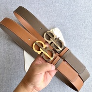 Men Brand Belt 34mm Fashion Genuine Leather Belt {+Gift Box}