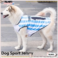 ALMA Dog Vest, Breathable 4XL/5XL/6XL Dog Sport Jersey, Autumn Medium Large Stripe Pet Clothes Apparel