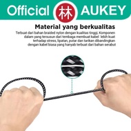 Ready Stock!!! Aukey Cb-Bam1 Data Cable Micro Usb Braided Nylon Usb