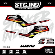 HONDA STRIPING STICKER WIN 100 15HONDA