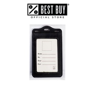 ID Holder Vertical T-580V 90x54mm Black Leather with 1 Side & Patch Pocket Backside