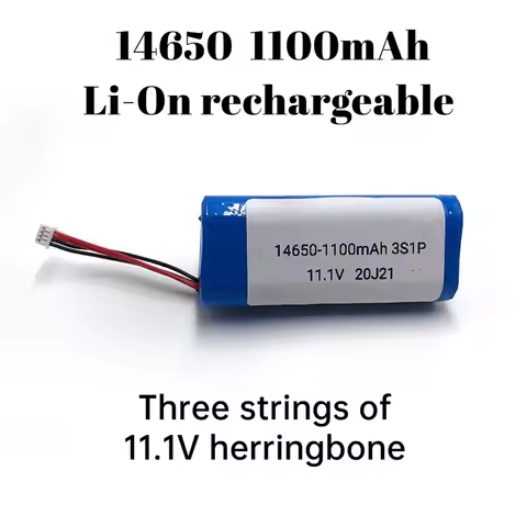 11.1V 14650 Li-ion Battery Pack Triangular Shape 3S 1100mAh Rechargeable Battery for Massage Gun Med