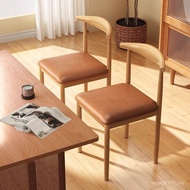 Backrest Stool Restaurant Chair Horn Chair Cross-Border Bedroom Cafe Dining Chair Dining Table Light