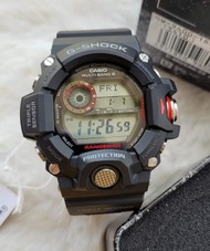 CASIO G-Shock Master of G LAND RANGEMAN  六局電波 指南針 溫度計 氣壓計 測高 太陽能 紅黑色 超大錶徑 GW-9400-1 登山錶