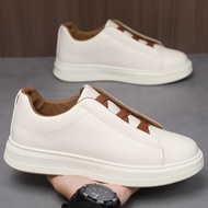 Shoes Men's Shoes Extra Large Size 39-46 Size Sneakers Trendy Retro Low-Top Casual Shoes Leather Sof