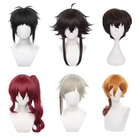 HOLOUN Bungo Anime Cosplay Wig Nakahara Chuuya Dazai Osamu Akutagawa Ryunosuke Suehiro Tetchou Okura