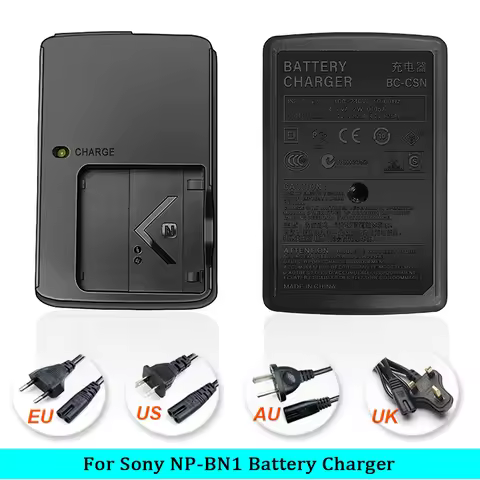 BC-CSN BCCSN Battery Charger for Sony NP-BN1 NPBN1 TX5 WX9 TX7 TX7C W310 W320 W350 W390 W570 W380 WX