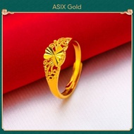 ASIXGOLD Gold 916 Ring Women's Korean Gold Bangkok Gold Saudi Gold Love Ring Elegant Charm Jewelry