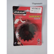 Black Front Sprocket (420) NOVA/WAVE osaki 14T 15T