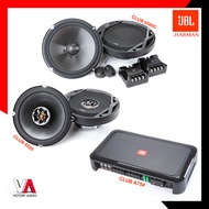 Paket Audio Mobil Full Set Sound System JBL CLUB Speaker Split 2-Way CLUB 6500C + Coaxial CLUB 6522 