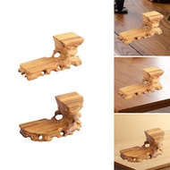 [svzfjuv] Wooden Base Decorative Base Creative Artware Holder Buddha Statue Stone Base Figurine Scul