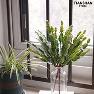 Tianshan 13 Inch Artificial Cactus with Purple Flowers Realistic Unpotted Fake Cactus Plant for DIY 