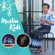 Sarung Anak Laki Laki Umur 13 14 Tahun SD SMP Wayang Hitam Polos