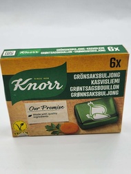 Knorr Vegetarian Stock Cubes 6 pieces 60 g / ก้อนซุปผัก Knorr 6 ก้อน 60 กรัม