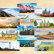 Denmark Copenhagen Gift Souvenir Fridge Magnet Door Gift Food Culture Festivities 10 cm x 5 cm