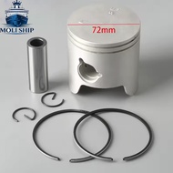 6K5-11631 Piston And Ring 6K5-11601 STD For Yamaha Outboard Motor 2 Stroke 60HP 70HP 3 CYL Powertec 