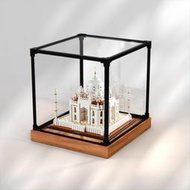 合金防塵罩適用樂高21056泰姬陵收納盒印度建筑系列亞克力展示盒