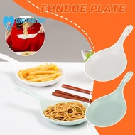 Plate Fondue Plates Handle Dish Spoon Korean Buffet Dinner Plates Tray Appetizers L3r3