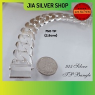 Ready Stock | 925 纯银 男款手链 | Original 925 Silver Bracelet Bangle 750 TP For Men | Gelang Tangan Lelaki Perak 925