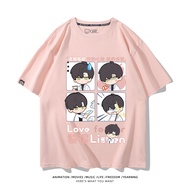 💗Love and Deepspace Game Tshirt Zayne lishen Tshirt for Girls Women Tshirt S-5XL