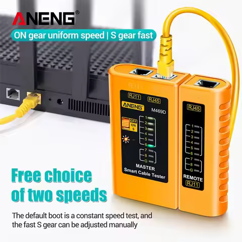 ANENG M469D Tester RJ45 RJ11 RJ12 CAT5 UTP Cable lan tester Network Cable LAN Cable Tester Networkin