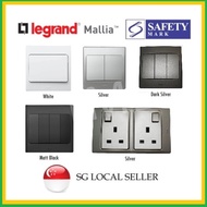 Legrand Mallia Switch Socket White/Silver/Matt Black TML