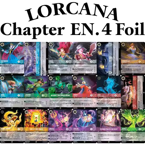 Lorcana English Chapter 4 Proxy Game Cards TCG ARIEL Sonic Warrior SISU Empowered Sibling DIABLO Dev