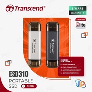 Transcend SSD PORTABLE ESD310 512GB - 512GB USB 3.2 TYPE C ORIGINAL BEST QUALITY