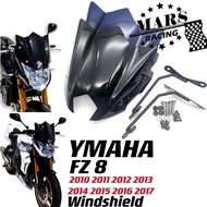 Fits For YAMAHA FZ 8  FZ8 fz8 Sport screen 2010-2017 Motorcycle Black Windshield Windscreen Aluminum