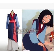 Disney Disney Disney Costume Disney Princess Mulan Costume cosplay Costume Ready Stock