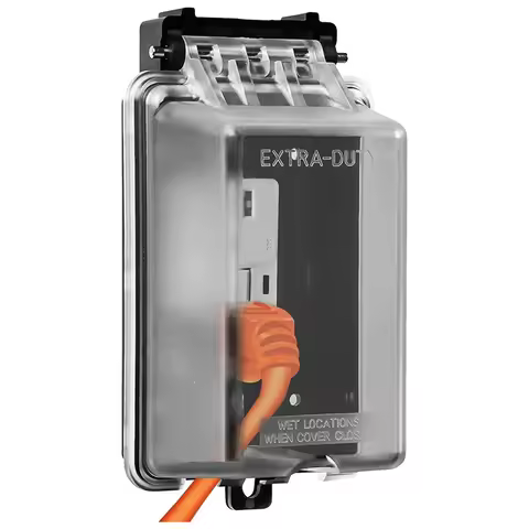 Outdoor Outlet Cover, Single Gang Outdoor Outlet Cover Weatherproof Enclosure, Electrical Box Waterp