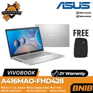 LAPTOP ASUS VIVOBOOK 14 A416MAO-FHD428 | N4020 8/256 UHD 14" W11+OHS21