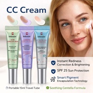 Centella CC Red Correction Cream 15ml SPF 25 Sunscreen Complexion Corrector Color-Correcting N9Y2
