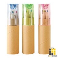 [2601] Barreled Colored Pencils (6 Colors) (Random [Nine By Nine Stationery] (Limited Quantity, Not 