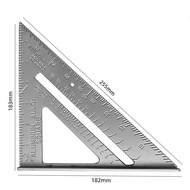 7Inch woodworking triangle ruler aluminum alloy woodworking straight ruler