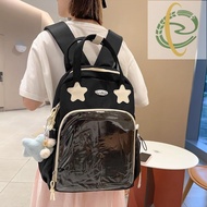 At0 Korean Style Ita Bag Badge Display Transparent Ita Rucksack for Girls Large Capacity Student Sch