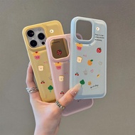 Fruit collage For iPhone17PRO/16 large hole bread case 14pro soft case