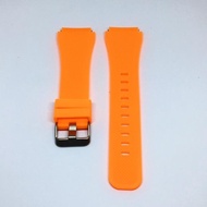 original strap samsung galaxy watch 3 45mm 22mm rubber sport tali jam - orange