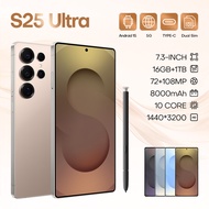 【CAN COD+READY】Original phone S25 Ultra 5G S25Ultra 5G 7.3 Inch HD full screen hp 16G RAM 1TB ROM 72