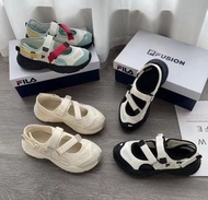 🌺全新100% 三色可揀 FILA FUSION 斐樂 Conch 涼鞋 黑白/白綠/米色 女款