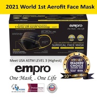 EMPRO Aerofit C Series - Surgical face mask MS31-3P (3 PLY) - Black