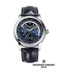 Frederique Constant นาฬิกาข้อมือผู้ชาย Manufacture FC-718NWM4H6 Classics Worldtimer Men's Watch