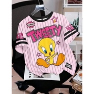 [50% off on Sale] Summer 2026Tweety Bird Tweety Bird Printed Merchandise T-Shirt Men Women Short-Sle