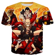 Team Fortress 2 Men New Fashion Cool 3D Printed T-shirts
